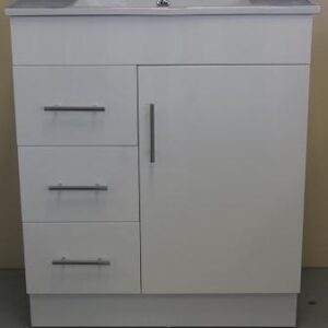 JQK-750-L - Lhd K/Board Wd Vanity 750*460