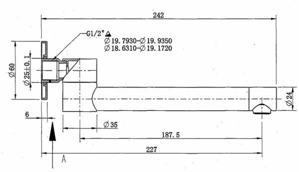 0434 - Swivel Bath Spout - Image 2