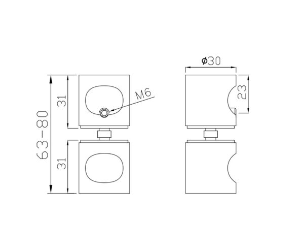 M459 - Shower Door Handle - Image 2