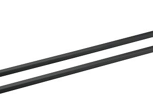CH-6048 - Black Sq Double T/Rail 600mm