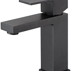 CHA-43B - Black Sq Basin Mixer