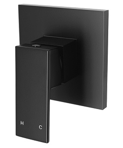CHA-43W - Black Sq Wall Mixer