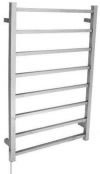 RHT-8S-LO - 8 Sq Bar Heated Towel-Left