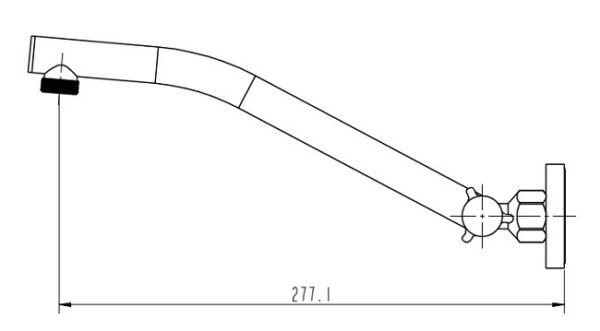 SHA-815 - Rd Wall Shower Arm - Image 2